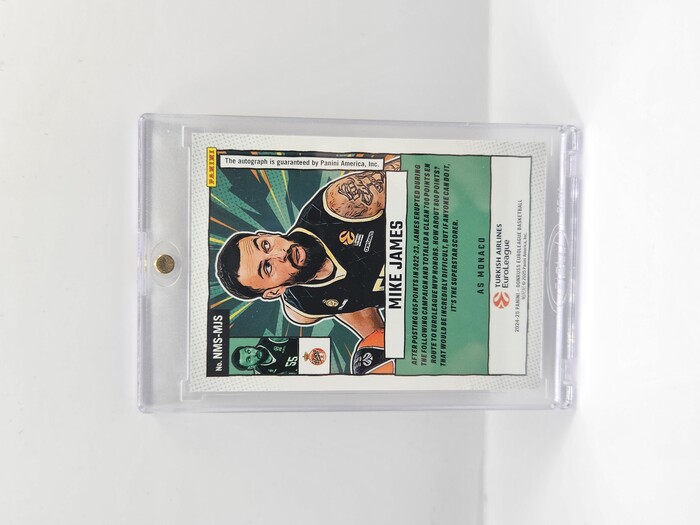 24-25 PANINI DONRUSS EUROLEAGUE MONACO MIKE JAMES NET MARVELS AUTOGRAPH PURPLE LASER 16/25