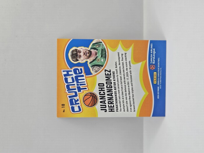 24-25 PANINI DONRUSS EUROLEAGUE PANATHINAIKOS JUANCHO HERNANGOMEZ CRUNCH TIME 25TH ANNIVERSARY 10/25