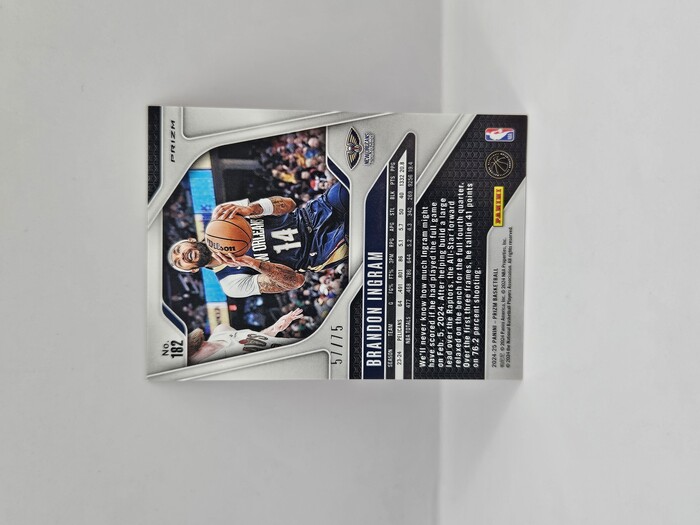 2024-25 PANINI PRIZM BRANDON INGRAM RED CHECKERBOARD 57/75