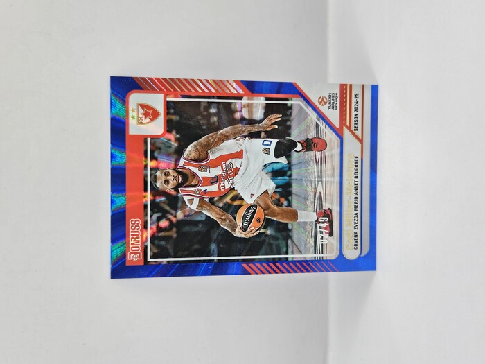 24-25 PANINI DONRUSS EUROLEAGUE CRVENA ZVEZDA CODI MILLER-MCINTYRE BLUE LASER 02/49