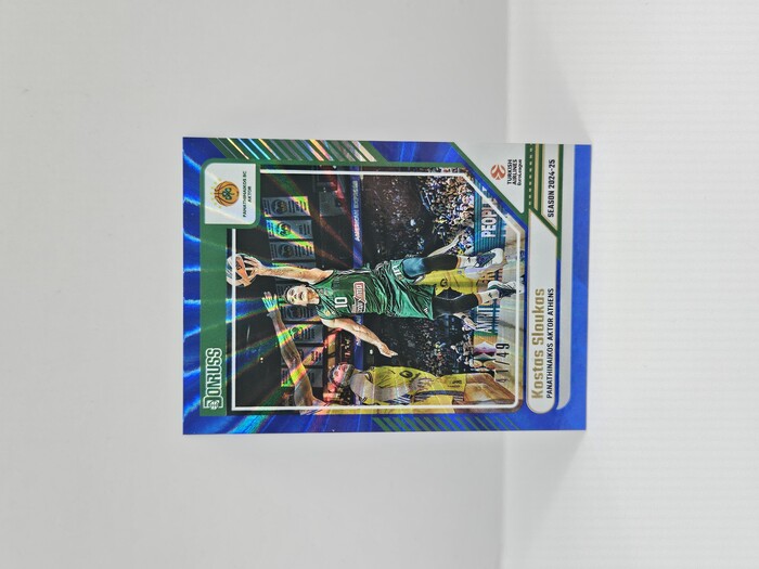 24-25 PANINI DONRUSS EUROLEAGUE PANATHINAIKOS KOSTAS SLOUKAS BLUE LAZER 41/49