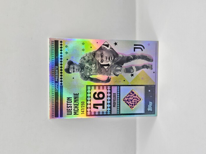 2025 TOPPS JUVENTUS TEAM SET WESTON MCKENNIE PATCH 147/250