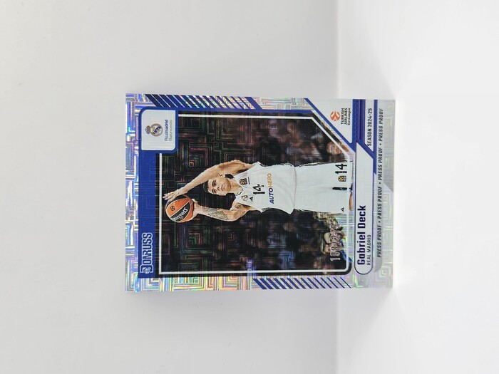 24-25 PANINI DONRUSS EUROLEAGUE REAL MADRID GABRIEL DECK PURPLE PRESS PROOF 198/275