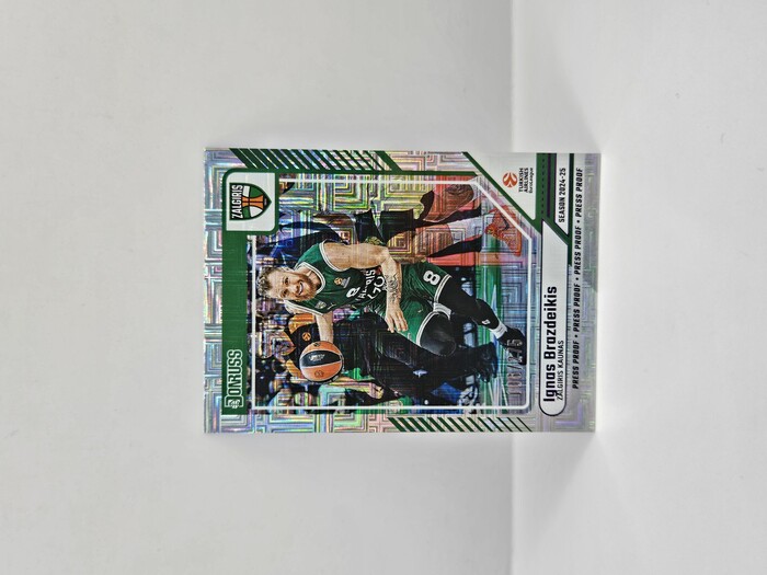 24-25 PANINI DONRUSS EUROLEAGUE ZALGIRIS IGNAS BRAZDEIKIS PURPLE PRESS PROOF106/275