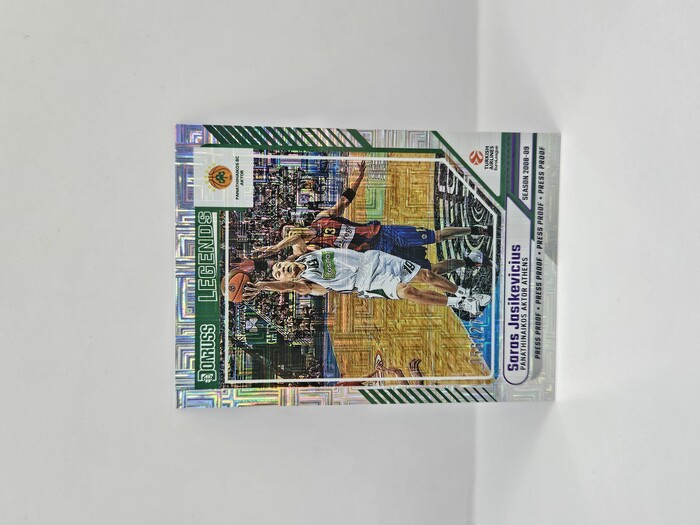 24-25 PANINI DORNUSS EUROLEAGUE PANATHINAIKOS SARAS JASIKEVICIUS PURPLE PRESS PROOF 056/275