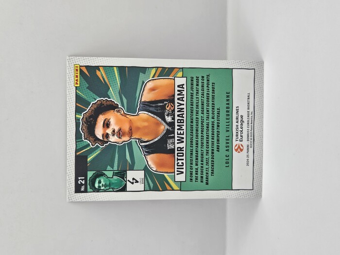 24-25 PANINI DONRUSS EUROLEAGUE LDLC ASVEL VICTOR WEMBANYAMA NET MARVELS RED LASER 27/75