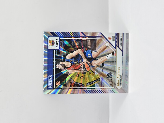 24-25 PANINI DONRUSS EUROLEAGUE BARCELONA ALEX ABRINEZ SILVER LASER 012/149