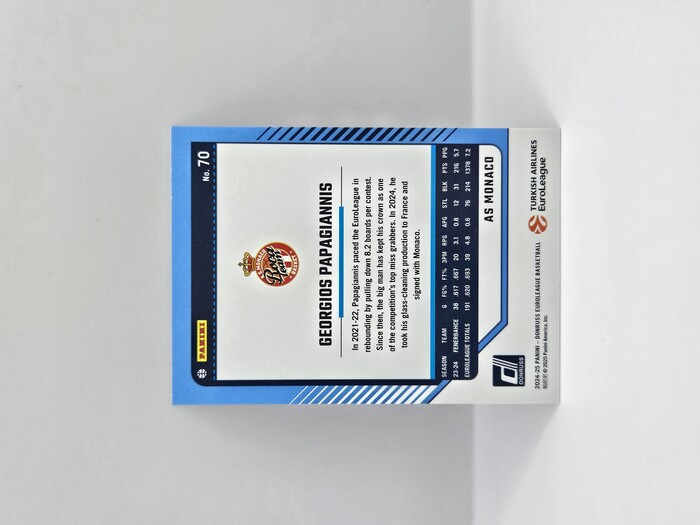 24-25 PANINI DONRUSS EUROLEAGUE MONACO GEORGIOS PAPAGIANNIS SILVER LAZER 023/149
