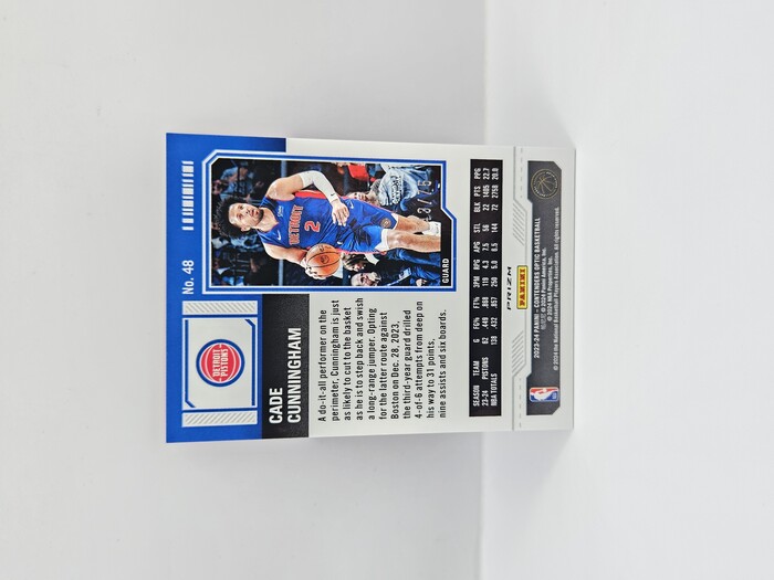 2023-24 PANINI CONTENDERS OPTIC CADE CUNNINGHAM PINK ''SEASON TICKET'' 43/75