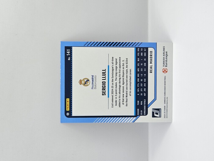24-25 PANINI DONRUSS EUROLEAGUE REAL MADRID SERGIO LLULL 25TH ANNIVERSARY 04/25