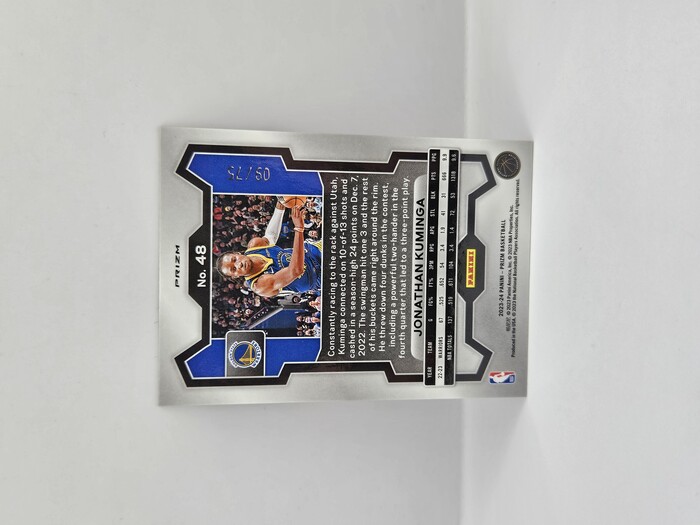 2023-24 PANINI PRIZM JONATHAN KUMINGA RED CHECKERBOARD 09/75