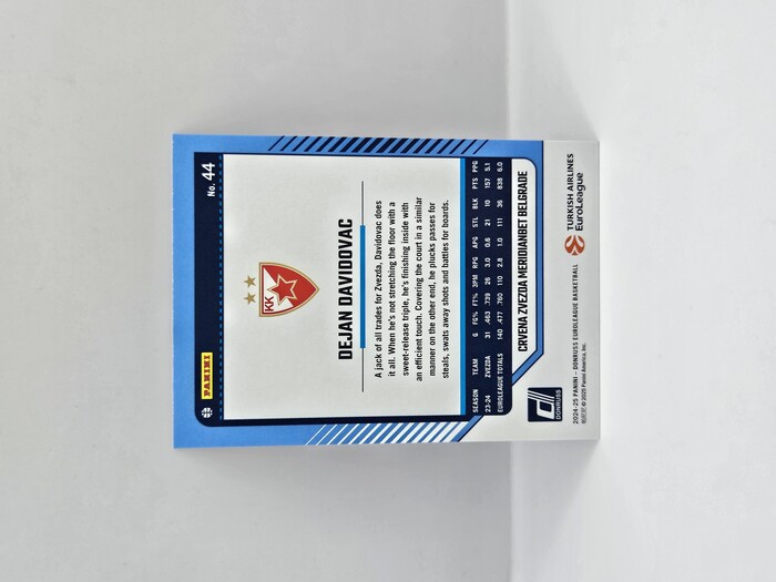 24-25 PANINI DONRUSS EUROLEAGUE CRVENA ZVEZDA DEJAN DAVIDOVAC 029/149