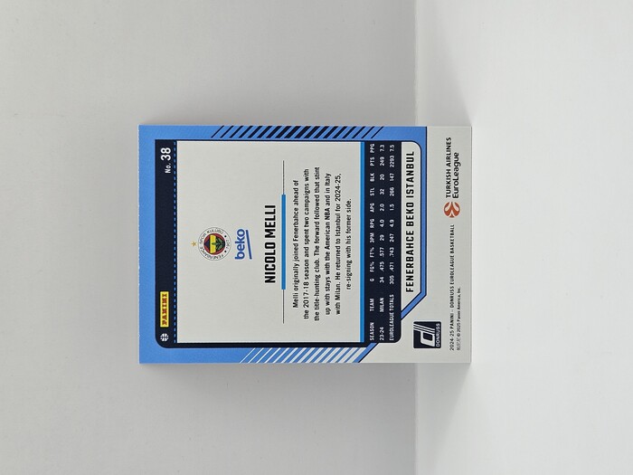 24-25 PANINI DONRUSS EUROLEAGUE FENERBAHCE NICOLO MELLI PURPLE LAZER 71/99