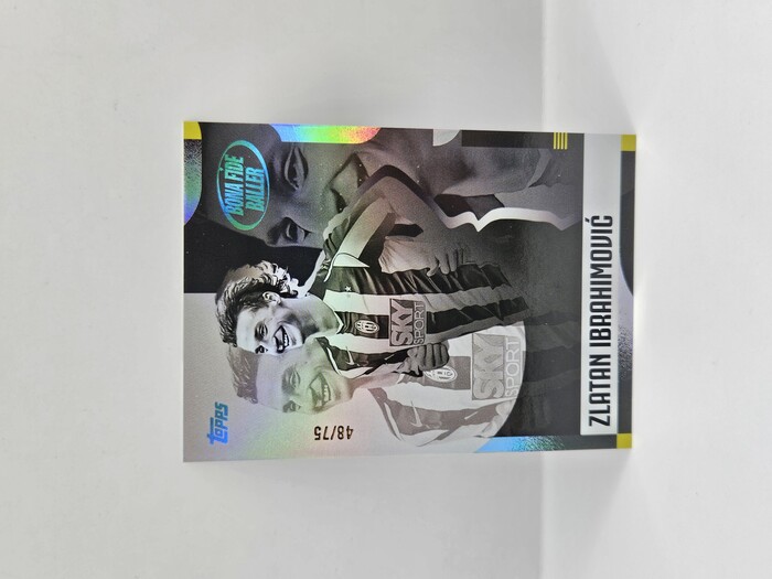 2025 TOPPS JUVENTUS TEAM SET ZLATAN IBRAHIMOVIC ''BONA FIDE BALLER'' 48/75