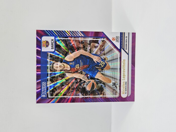 24-25 PANINI DONRUSS EUROLEAGUE BARCELONA NICOLAS LAPROVITTOLA PURPLE LASER 94/99