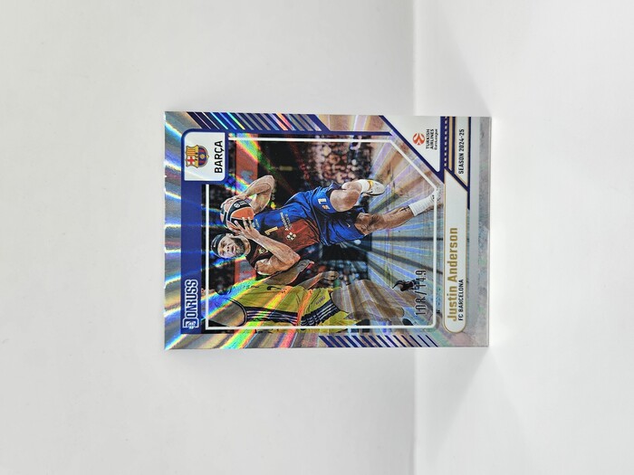 24-25 PANINI DORNUSS EUROLEAGUE BARCELONA JUSTIN ANDERSON SILVER LASER 108/149
