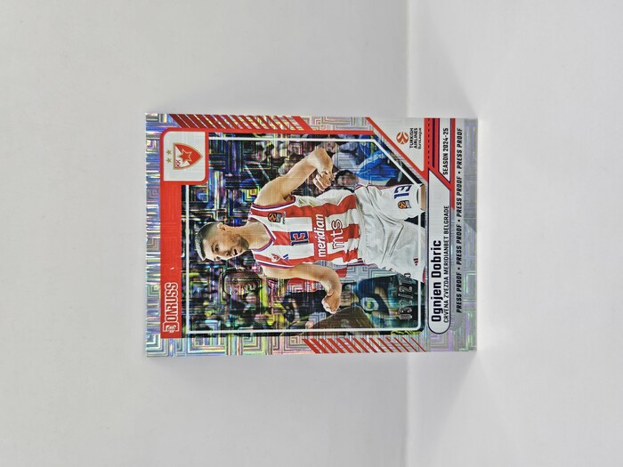 24-25 PANINI DONRUSS EUROLEAGUE CRVENA ZVEZDA OGNJEN DOBRIC PURPLE PRESS PROOF 032/275