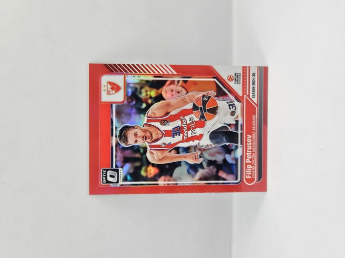 24-25 PANINI DONRUSS OPTIC EUROLEAGUE CRVENA ZVEZDA FILIP PETRUSEV FILIP PETRUSEV RED 38/99