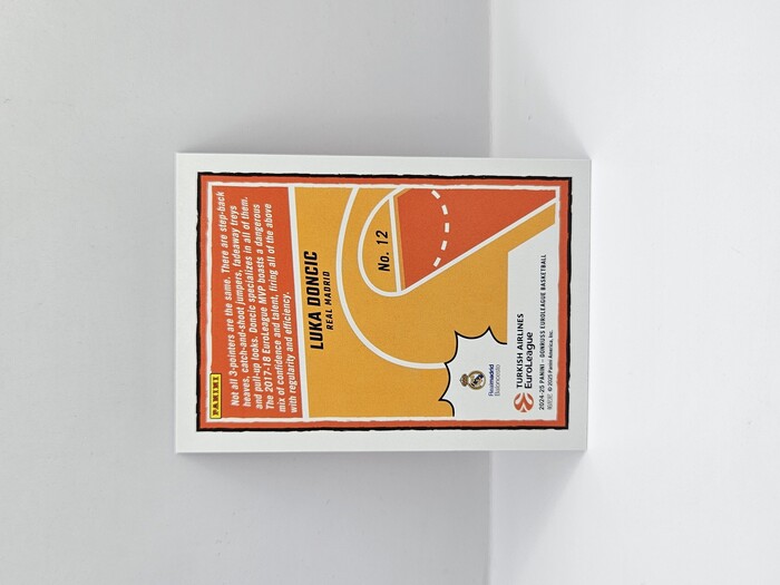 24-25 PANINI DONRUSS EUROLEAGUE REAL MADRID REIGNING 3S LUKA DONCIC PURPLE LAZER 58/99