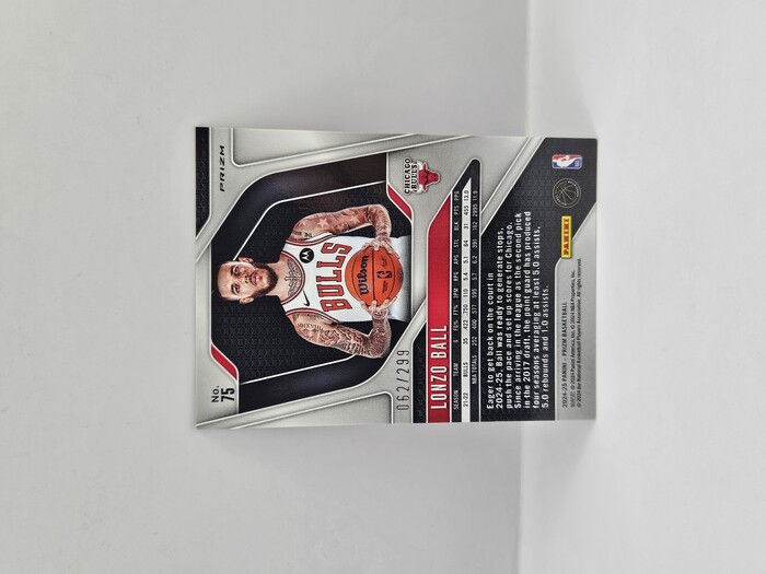 2024-25 PANINI PRIZM LONZO BALL RED 062/299