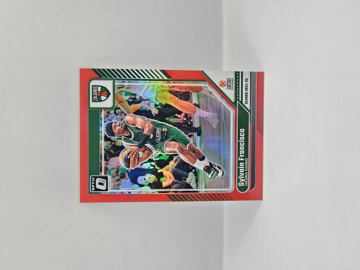 24-25 PANINI DONRUSS OPTIC EUROLEAGUE ZALGIRIS SYLVIAN FRANCISCO RED 33/99