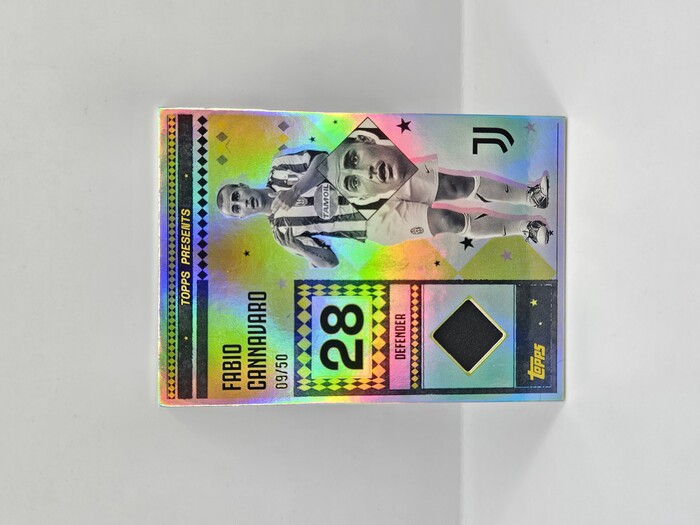 2025 TOPPS JUVENTUS TEAM SET FABIO CANNAVARO PATCH 09/50