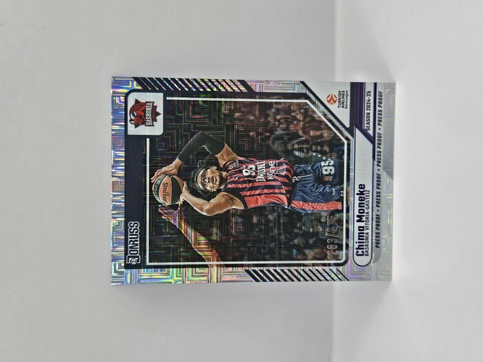 24-25 PANINI DONRUSS EUROLEAGUE BASKONIA CHIMA MONEKE PURPLE PRESS PROOF 263/275