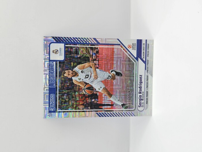 24-25 PANINI DONRUSS EUROLEAGUE REAL MADRID SERGIO RODRIGUEZ PURPLE PRESS PROOF 059/275