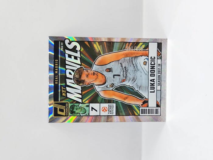 24-25 PANINI DONRUSS EUROLEAGUE REAL MADRID LUKA DONCIC NET MARVELS SILVER LASER 035/149