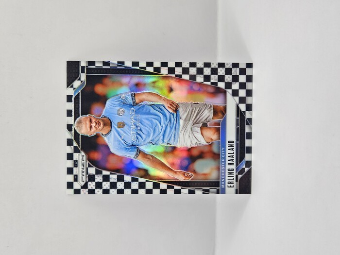 2024/25 PANINI PRIZM EPL ERLING HAALAND BLACK/WHITE CHECKER