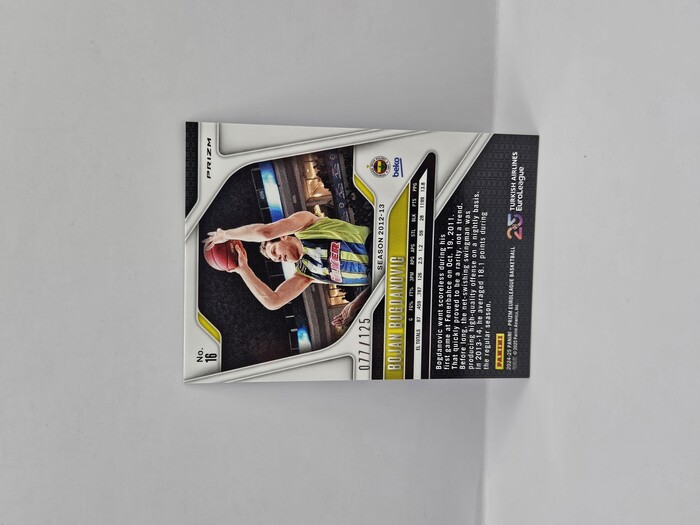 24-25 PANINI PRIZM EUROLEAGUE BOJAN BOGDANOVIC BLUE CRACKED ICE 077/125