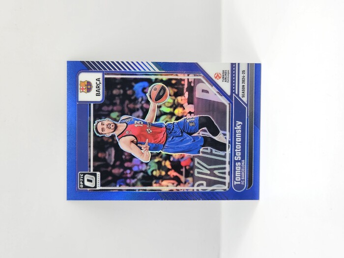 24-25 PANINI DONRUSS OPTIC EUROLEAGUE BARCELONA TOMAS SATORANSKY BLUE 32/49