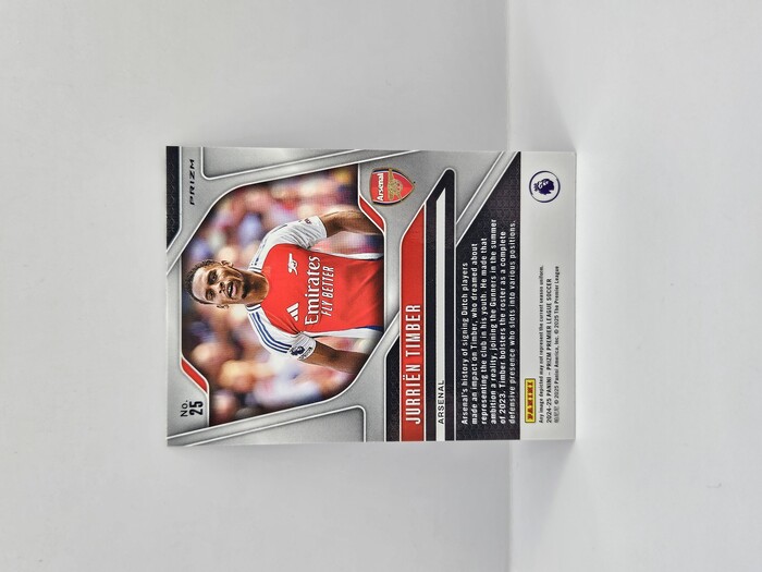 2024/25 PANINI PRIZM EPL JURRIEN TIMBER BLACK/WHITE CHECKER