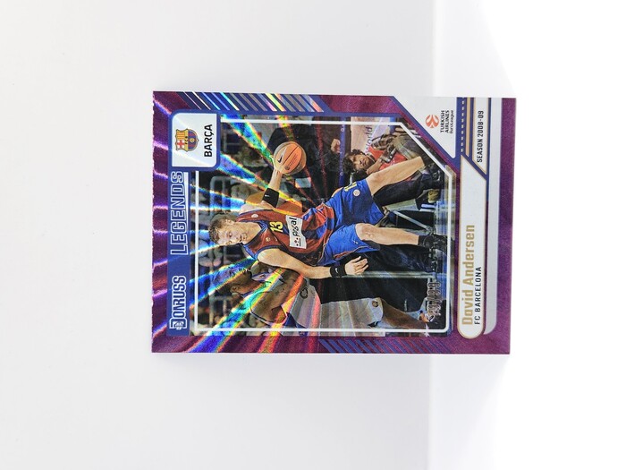 24-25 PANINI DONRUSS  EUROLEAGUE BARCELONA DAVID ANDERSON PURPLE LASER 19/99