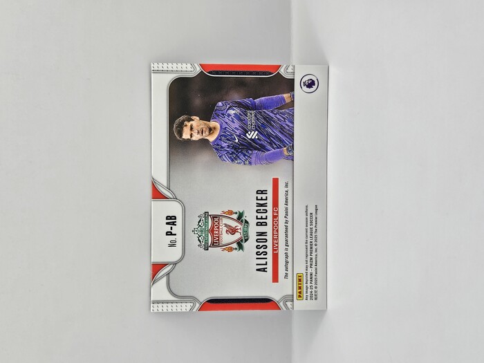 2024-25 PANINI PRIZM EPL ALISSON BECKER ''PENMANSHIP'' AUTOGRAPH
