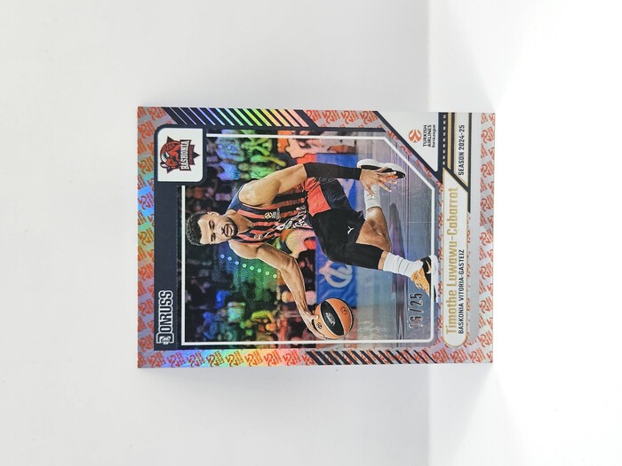 24-25 PANINI DORNUSS OPTIC EUROLEAGUE BASKONIA TIMOTHE LUWAWU-CABARROT ''25TH ANNIVERSARY'' 16/25