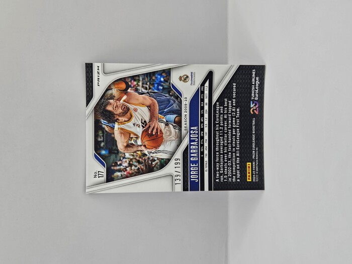 24-25 PANINI PRIZM EUROLEAGUE REAL MADRID JORGE CARBAJOSA BLUE 139/199 