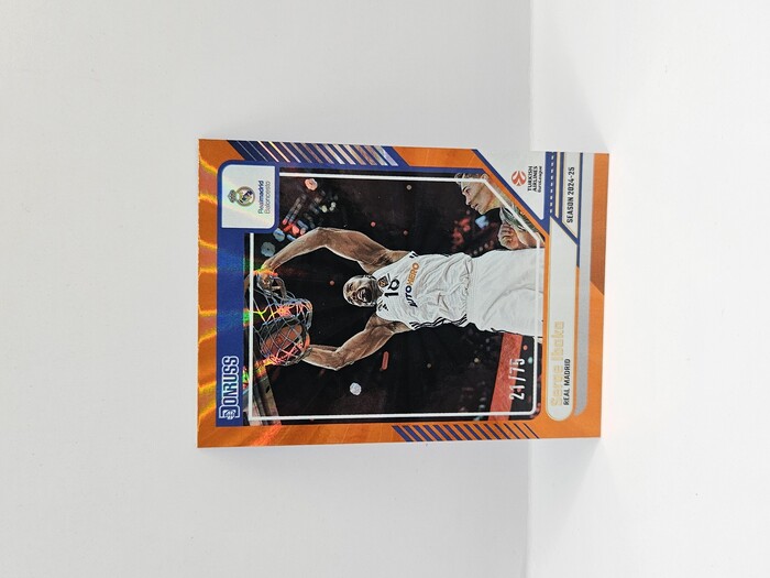 24-25 PANINI DONRUSS EUROLEAGUE REAL MADRID SERGE IBAKA ORANGE LASER 21/75
