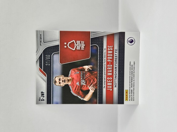 2024-25 PANINI PRIZM EPL JAMES WARD-PROWSE SILVER AUTO 31/99