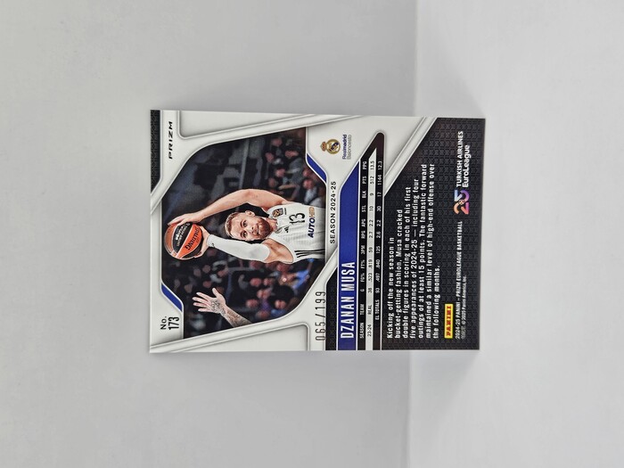 24-25 PANINI PRIZM EUROLEAGUE REAL MADRID DZANAN MUSA BLUE 065/199