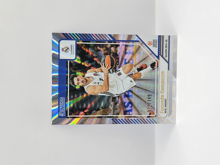24-25 PANINI DONRUSS EUROLEAGUE REAL MADRID FACUNDO CAMPAZZO SILVER LASER 022/149 