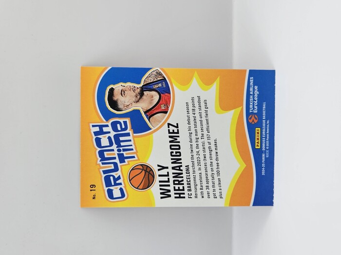 24-25 PANINI DONRUSS EUROLEAGUE BARCELONA WILLY HERNANGOMEZ ''CRUNCH TIME'' RED LASER 61/75
