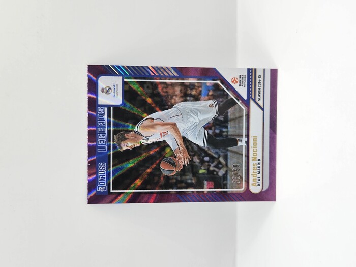 24-25 PANINI DONRUSS EUROLEAGUE REAL MADRID ANDRES NOCIONI PURPLE LASER 39/99