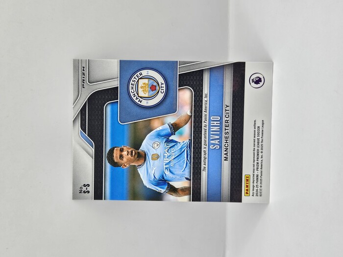 2024-25 PANINI PRIZM EPL CHOICE SAVINHO SCOPE AUTOGRAPH