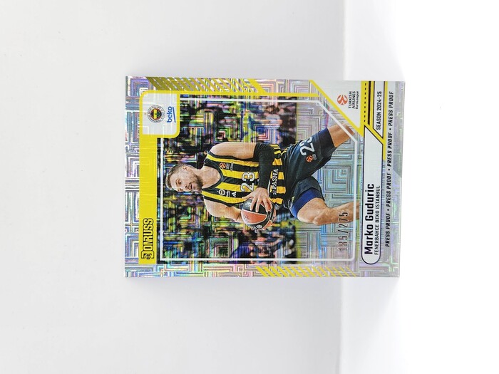 24-25 PANINI DONRUSS EUROLEAGUE FENERBAHCE MARKO GUDURIC PURPLE PRESS PROOF 185/275
