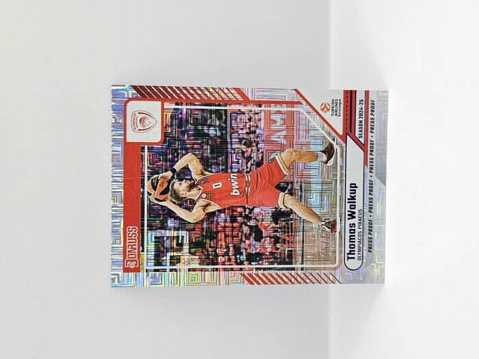 2024-25 PANINI DONRUSS EUROLEAGUE OLYMPIACOS THOMAS WALKUP PURPLE PRESS PROOF 167/275