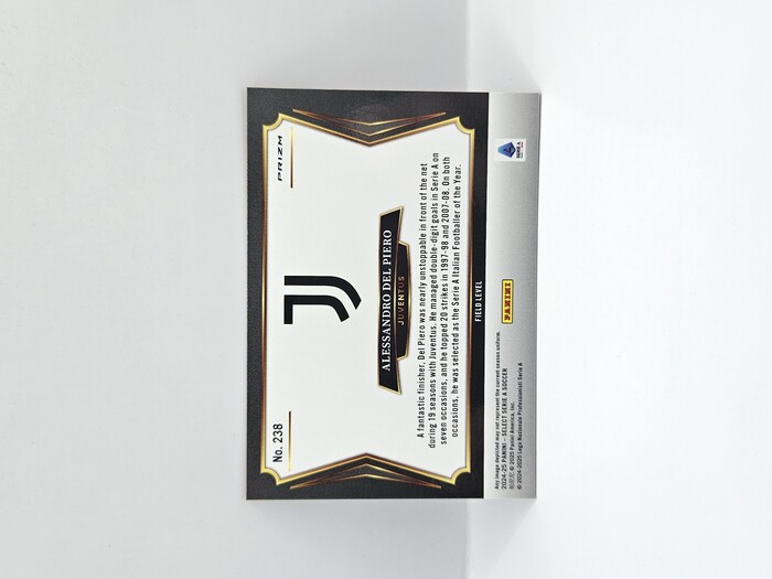 24-25 PANINI SELECT SERIE A ALESSANDRO DEL PIERO RED FIELD LEVEL  