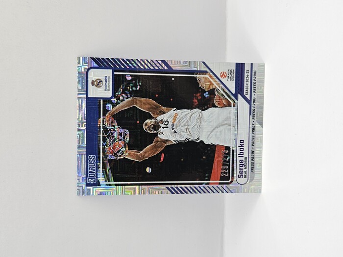 24-25 PANINI DORNUSS EUROLEAGUE REAL MADRID SERGE IBAKA PURPLE PRESS PROOF 229/275 