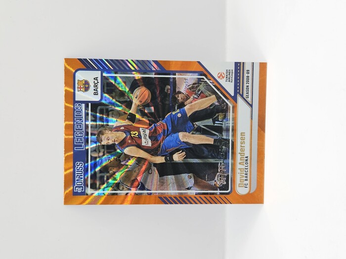 24-25 PANINI DONRUSS OPTIC EUROLEAGUE BARCELONA DAVID ANDERSEN ORANGE LASER 37/75 