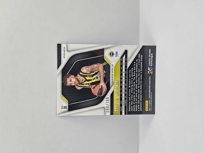 24-25 PANINI PRIZM EUROLEAGUE SCOTTIE WILBEKIN BLUE 080/199 